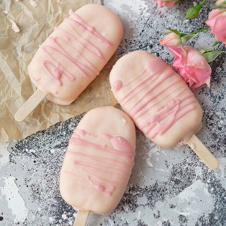 Forma do Lodów na Patyku Silikonowa Foremki 4 Lody RUHHY