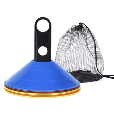 Pachołki Treningowe Zestaw Talerzyki do Piłki Grzybki Elastyczne 50szt 20cm TRIZAND