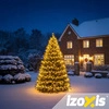 Lampki Choinkowe 300LED Flash 30m IZOXIS Zewnętrzne Kulki Ciepłe Białe