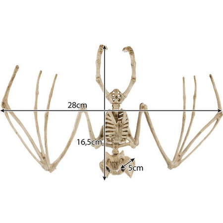 Szkielet Nietoperza na Halloween Dekoracja Nietoperz Kości Ozdoba Wiszący MALATEC