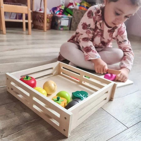 Warzywa do Krojenia Owoce Drewniane na Rzepy XXL ISO TRADE