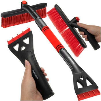 Teleskopowa skrobaczka typu PREMIUM do szyb i szczotka do odśnieżania – idealna na zimowe warunki!