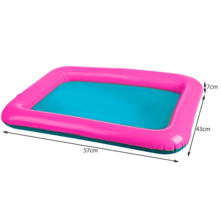 Piasek Kreatywny Foremki Basen Piaskownica Zestaw + 2 kg Piasku dla Dzieci KRUZZEL