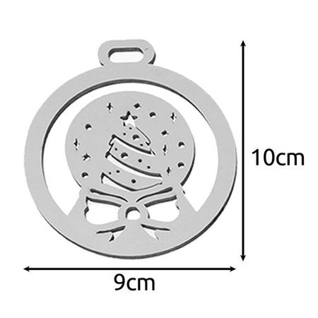 Bombki Choinkowe Drewniane Ozdoby na Choinkę 20 szt Duże Nietłukące Białe RUHHY