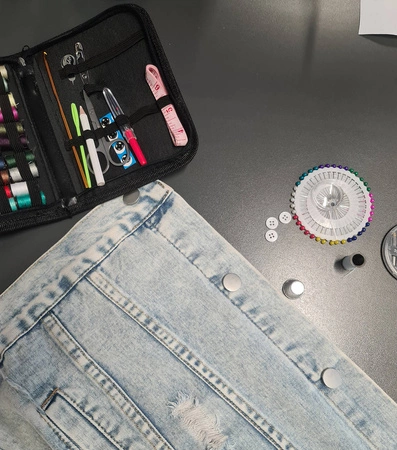 Przybornik Krawiecki Zestaw do Szycia Nici Igły XL RUHHY