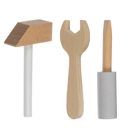 Warsztat dla Dzieci Zestaw Majsterkowicza Drewniany Narzędzia z Narzędziami KRUZZEL