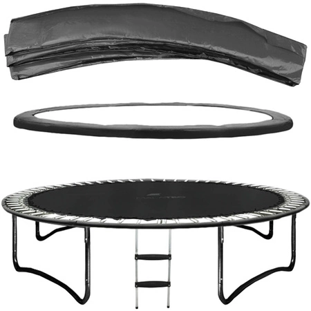 Mocna Osłona Sprężyn do Trampoliny 396-404 cm 13ft Czarna