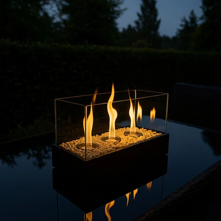 Biokominek Wolnostojący do Domu Bezdymny Bio Kominek na Bioetanol + Kamyki Kaminer 26318