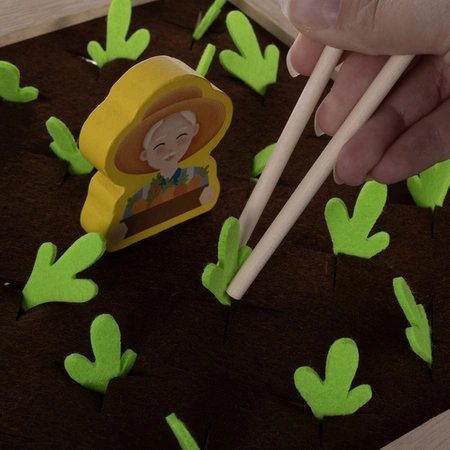 Gra Memory Farma Pamięciowa Montessori Układanka dla Dzieci Pamięć Foremki KRUZZEL