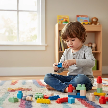 Klocki Sensoryczne dla Dzieci ISO TRADE Miękkie Gumowe Kreatywne 80 Klocków