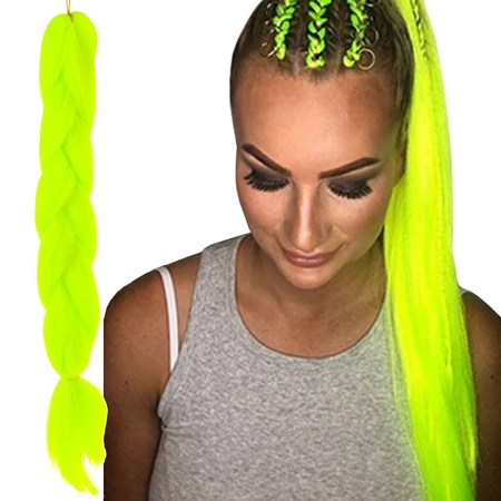 Włosy Syntetyczne Warkoczyki Dredy Proste Neonowe SOULIMA