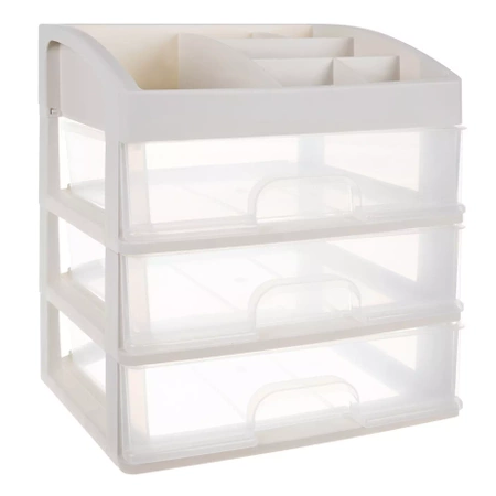 Szkatułka Organizer na Kosmetyki Szuflady Pojemnik SOULIMA