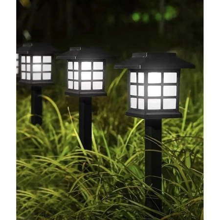 Lampki Solarne Ogrodowe Lampy 6 x Lampka Solarna Lampa Domek Ogrodowa LED GARDLOV