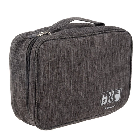Organizer na Kable Kabli Etui Pojemnik na Ładowarki Torba + Uchwyt Podróżny TRIZAND