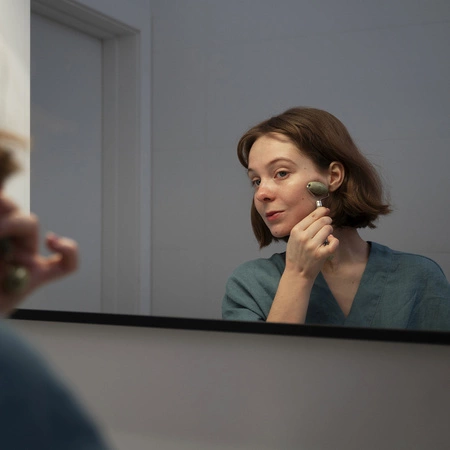 Masażer do Twarzy z Jadeitu Wałek Roller Jadeitowy