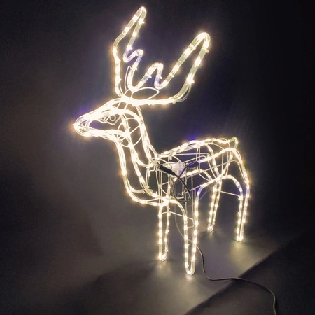 Renifer Świecący LED Duży XXL Lampki z Ruchomą Głową Dekoracja ZewWew Flash RUHHY