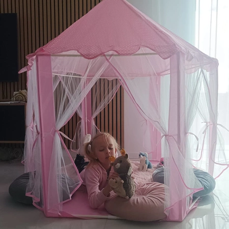 Namiot dla Dzieci Domek Zamek do Domu Pokoju Ogrodu Pałac Ogrodowy Duży Róż KRUZZEL