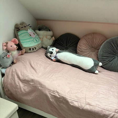 Maskotka Pluszak Poduszka Długi Miś Zabawka Przytulanka 70 cm dla Dzieci 0+ KRUZZEL