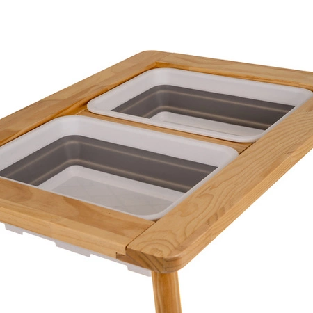 Drewniany Stolik Edukacyjny dla Dzieci Sensoryczny Piaskownica na Piasek XL Kruzzel 26366