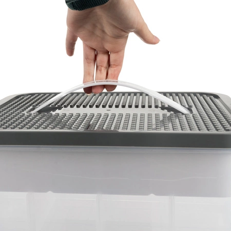 Pojemnik na Klocki Pudełko 15l Organizer z Przegródkami Duży 2 Piętrowy Kruzzel 25756