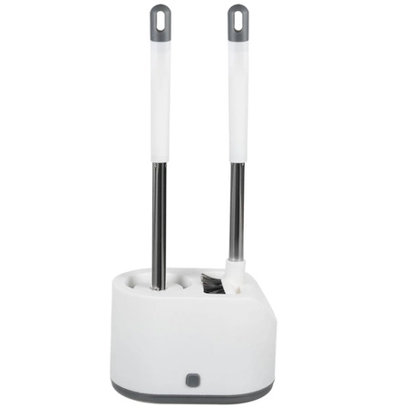 Szczotka do WC Toaletowa + Stojak do Toalety Łazienki Zestaw Łazienkowy 2w1 RUHHY