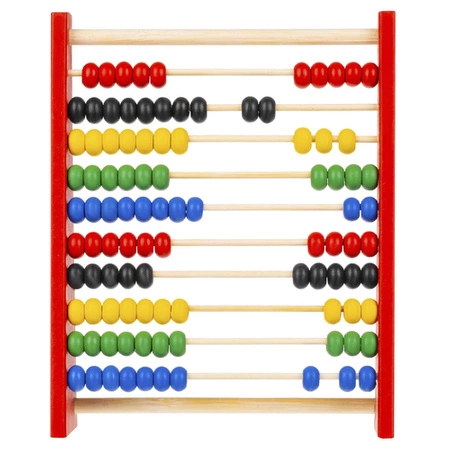 Liczydło Drewniane do Nauka Liczenia dla Dzieci Nauki Szkolne Dwustronne KRUZZEL