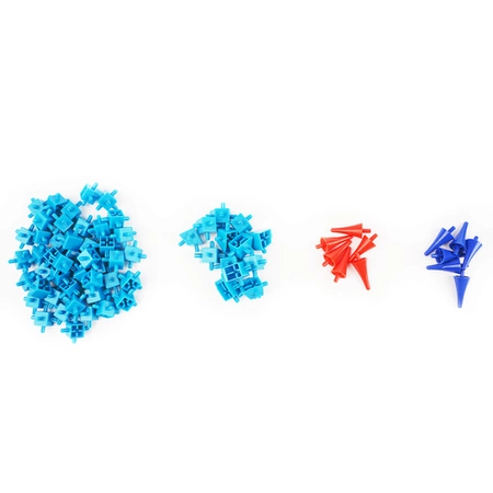 Drewniane Klocki Konstrukcyjne Domek Zestaw 268 el Edukacyjne dla Dzieci Kruzzel 26452