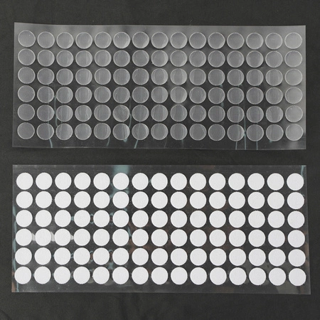 Rzep z Klejem Samoprzylepny Taśma Okrągła 18mm Zestaw Haczyk Pętelka 500szt Ruhhy 25884