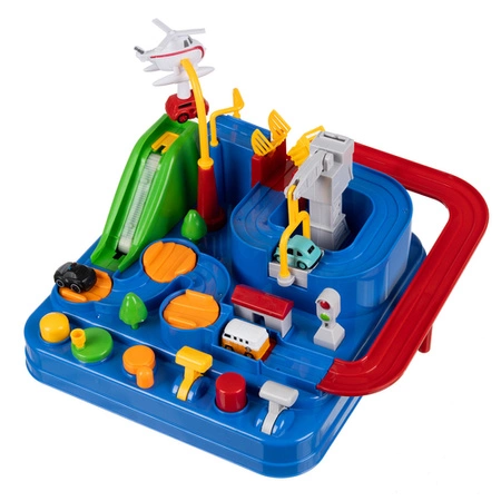 Tor Przeszkód Interaktywny dla Autek Zjazd Samochodowy + Auta Gra w Autka KRUZZEL