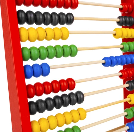 Liczydło Drewniane do Nauka Liczenia dla Dzieci Nauki Szkolne Dwustronne KRUZZEL