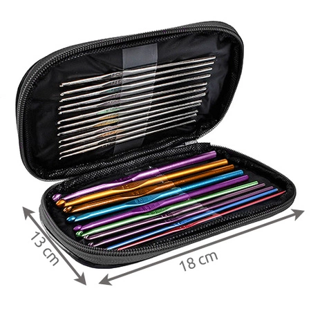 Zestaw na Start Szydełka Rozmiar 0,6-6,5 50el Etui RUHHY