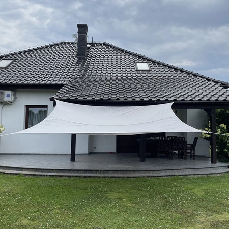 Żagiel Przeciwsłoneczny Ogrodowy Wodoodporny 3x4 Szary Prostokąt Zacieniacz GARDLOV