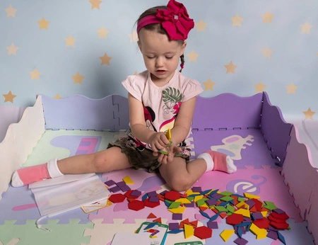 Drewniane Puzzle Układanka Gra Logiczna Mozaika XL KRUZZEL