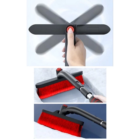 Teleskopowa skrobaczka typu PREMIUM do szyb i szczotka do odśnieżania – idealna na zimowe warunki!