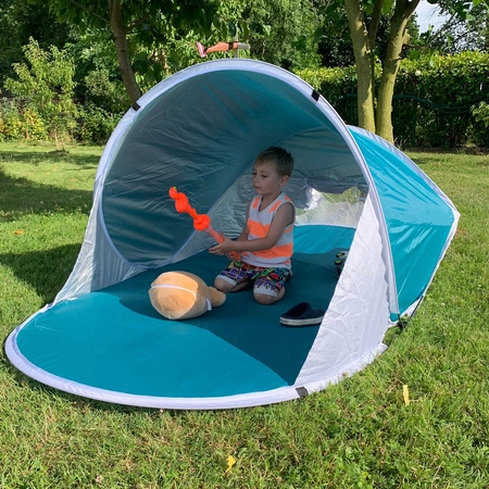 Namiot Plażowy Parawan Samorozkładający Duży Ogrodowy XL na Plażę 190x120cm TRIZAND