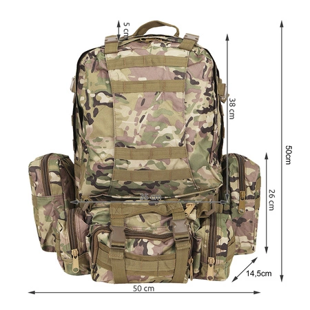 Plecak Taktyczny Wojskowy Militarny Survival 48,5l TRIZAND