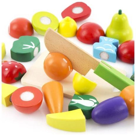 Warzywa Owoce do Krojenia Drewniane Zestaw na Rzep KRUZZEL