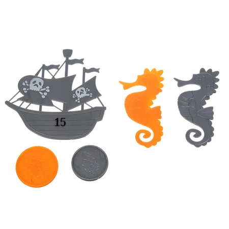 Zabawki do Nurkowania Wody Basenu Wanny Zestaw Kolorowe dla Dzieci + Worek KRUZZEL