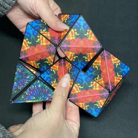 Kostka Antystresowa Cube Magnetyczna Układanka Odstresowująca Magiczna Gra KRUZZEL