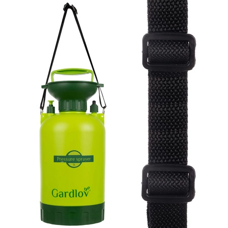 Opryskiwacz Ciśnieniowy Ręczny Ogrodowy Długi Zasięg Lanca + Wąż 150cm 5l Gardlov 25581