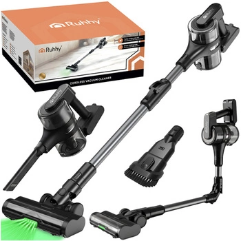 Odkurzacz Bezprzewodowy Ruhhy LunPro 400W LED 52min 35 kPa HEPA Składany 26708