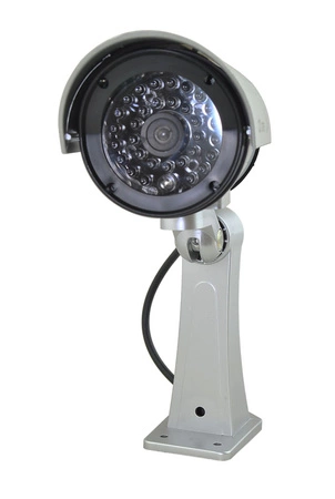 Atrapa Kamery IR do Monitoringu Kamera Wewnętrzna Zewnętrzna z Diodą LED IZOXIS