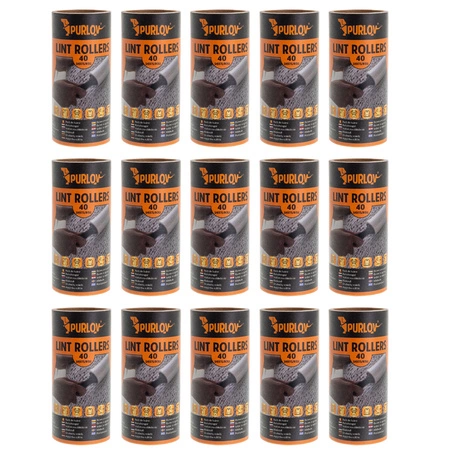 Rolka do Czyszczenia Ubrań Włosów Sierści Silny Klej Rolki x 15 600 Listków Purlov 25747