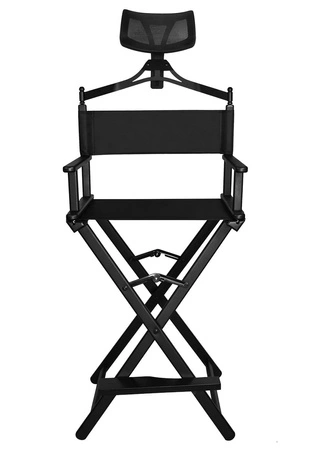 Krzesło do Makijażu Make-Up Aluminiowe + Zagłówek BEAUTYLUSHH