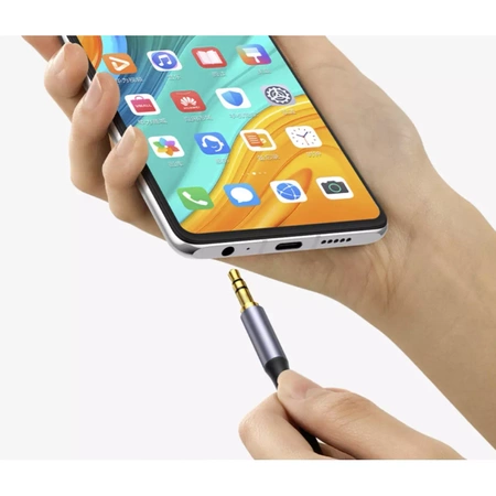 Mocny Kabel Oplot Aux Mini Jack 3,5mm 1,75m Gold IZOXIS