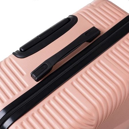 Walizka Podróżna Zestaw Walizek Duża Średnia Mała Walizki na Kółkach Bagaż różowe Trizand 26663