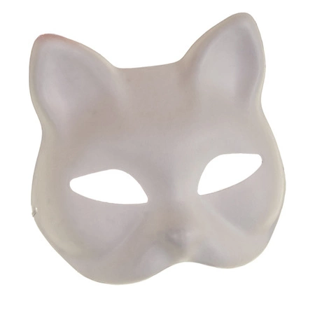 Maska Kota na Twarz do Malowania DIY na Halloween Zestaw Maski 10szt +Gumki. Ruhhy 26000