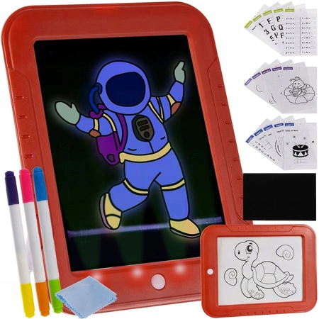 Tablet Graficzny do Rysowania Tablica LED Znikopis KRUZZEL
