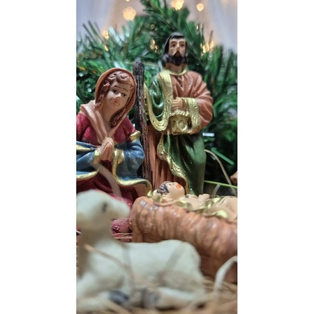 Figurki do Szopki Bożonarodzeniowej Figury 10 szt Szopka Bożonarodzeniowa RUHHY