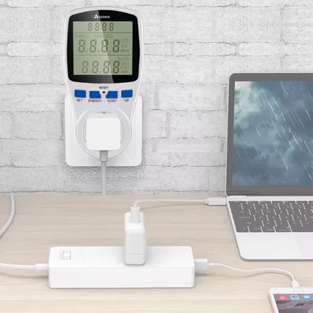 Watomierz Licznik Energii Miernik Prądu Zużycia Elektrycznej Poboru Mocy IZOXIS